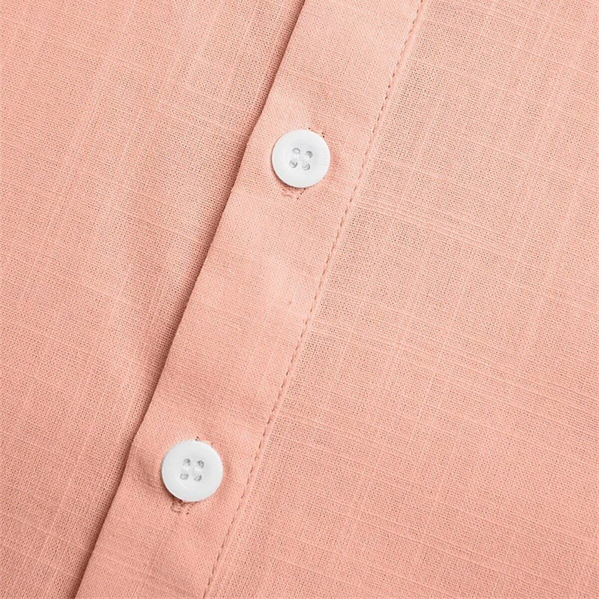 Per uomo Camicia Camicia di lino Camicia con colletto alla coreana Camicia popover Camicia Estiva Abbigliamento da spiaggia Semplice Vacanza Abbigliamento casual alla moda Nero Bianco Rosa Blu marino del 2025 a $20.99 –P4