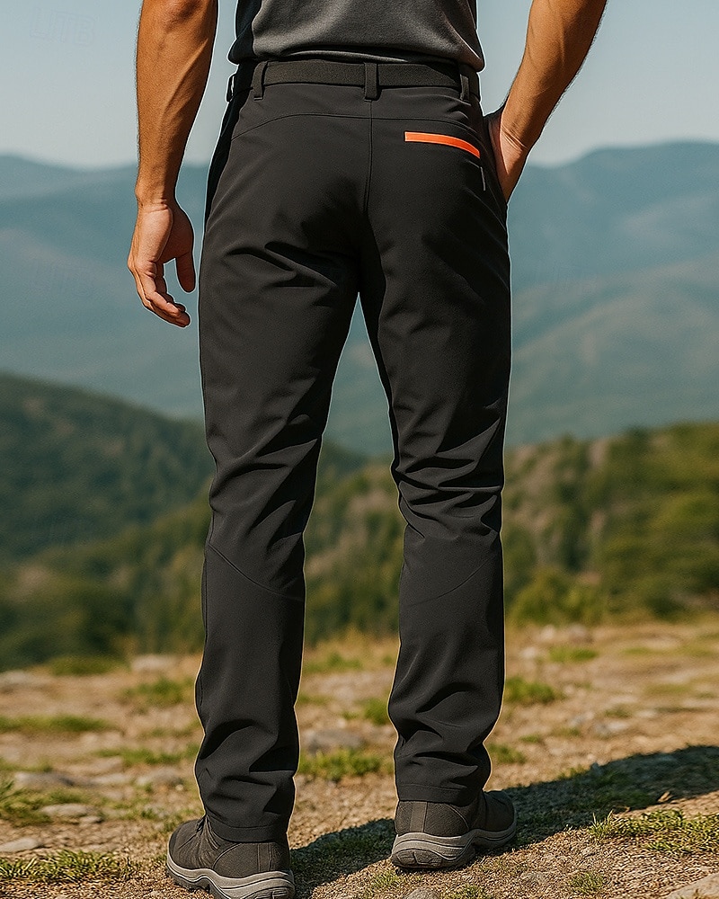 Herren Wanderhosen Regenhose zum Wandern Softshellhosen Patchwork Außen Normale Passform Wasserdicht Winddicht Unterteile Schwarz Camping / Wandern Laufen S M L XL XXL 2025 - $26.39 –P2