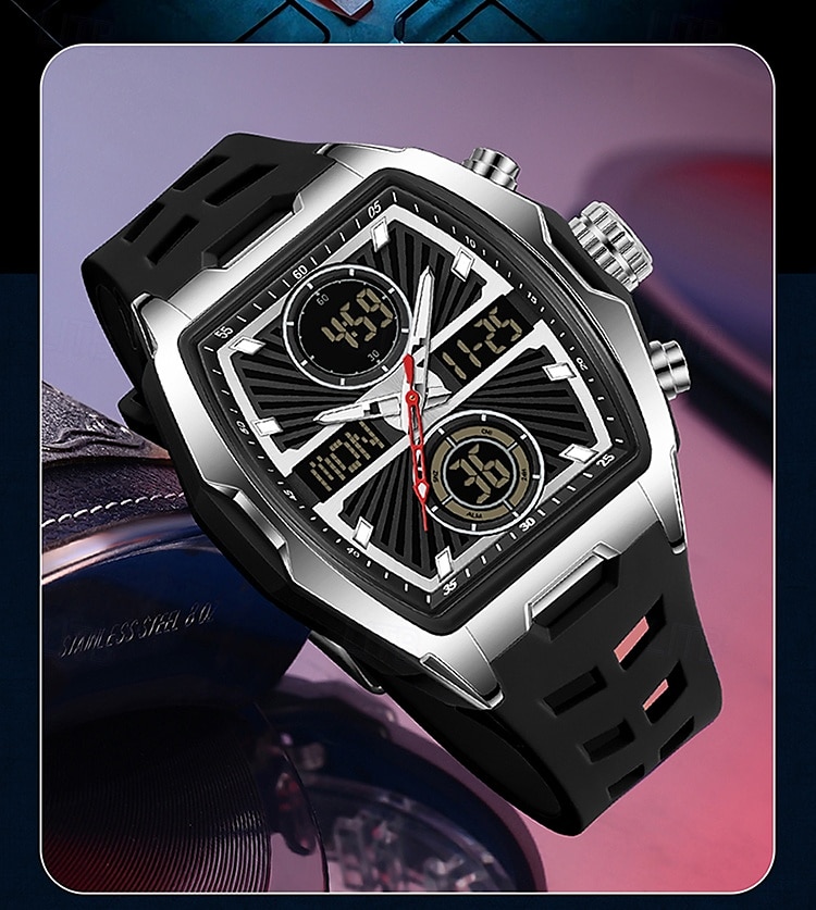 SANDA подарок для женщин и мужчин цифровые часы большой циферблат спортивные часы на открытом воздухе повседневные светящиеся часы-стоп будильник таймер силиконовые часы 2026 - $37.99 –P16