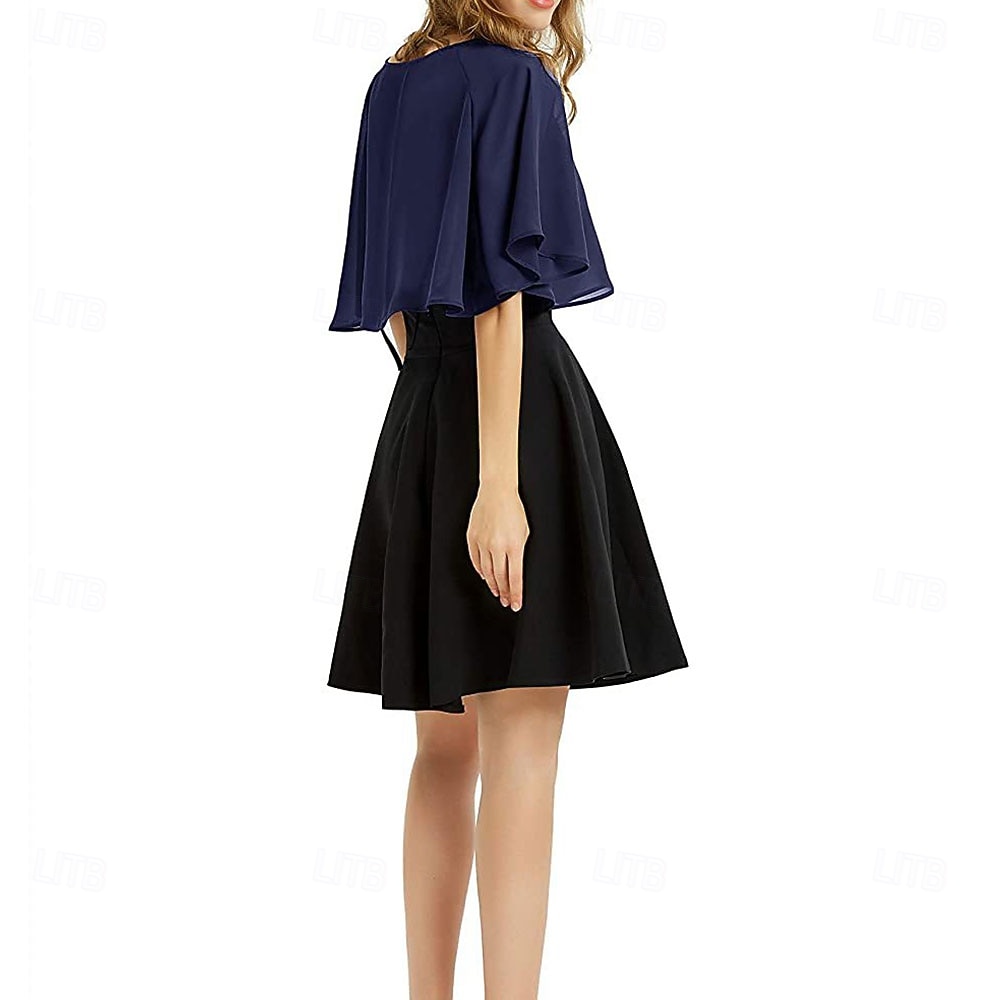 Women's Wrap Elegant Sun Protection Short Sleeve Chiffon Wedding Wraps With Pure Color For Wedding Summer 2026 - $16.49 –P6