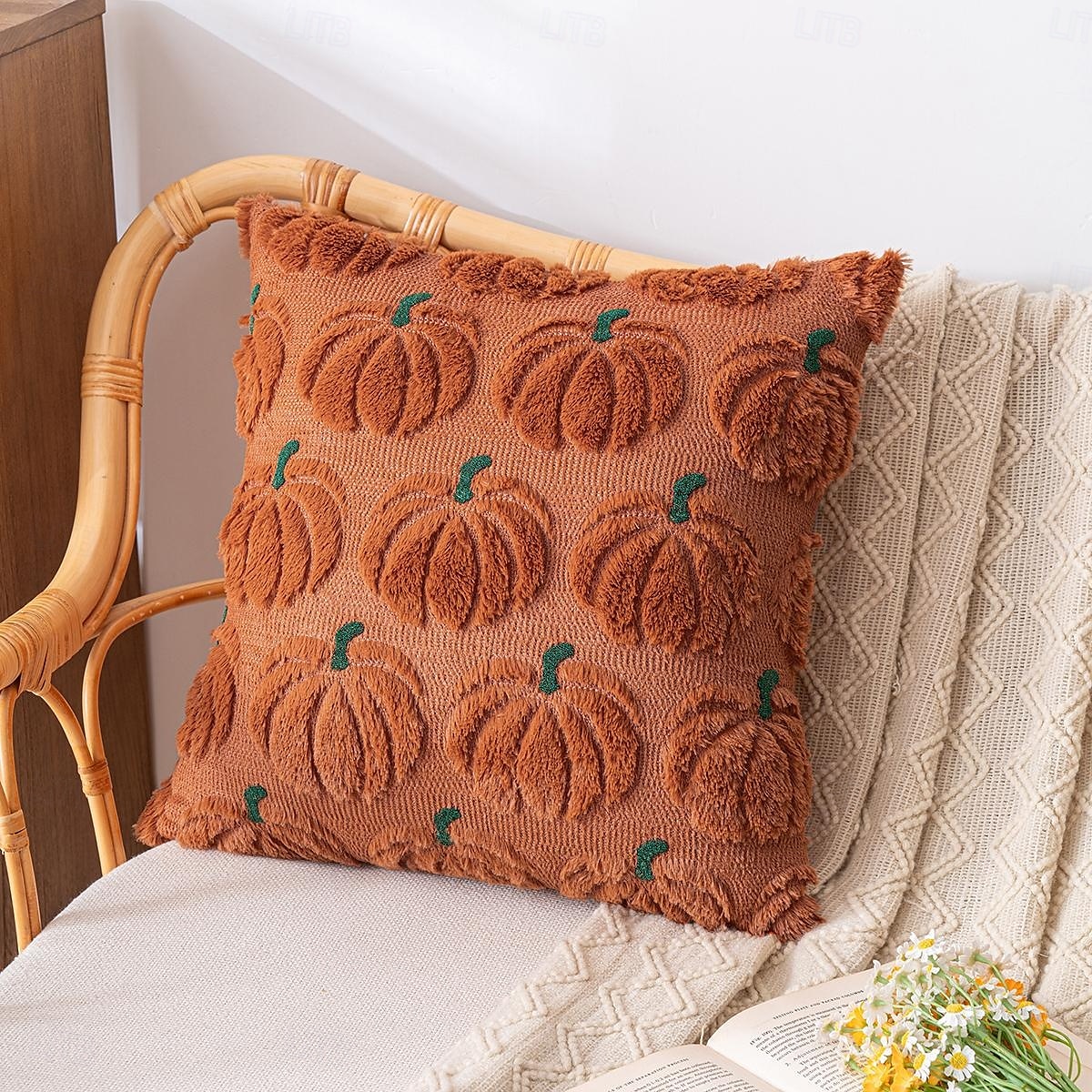 1 pcs Halloween Toss Pillow Cover, Pumpkin Boho Casual Square Zipper Traditional Classic 2025 - $15.99 –P2