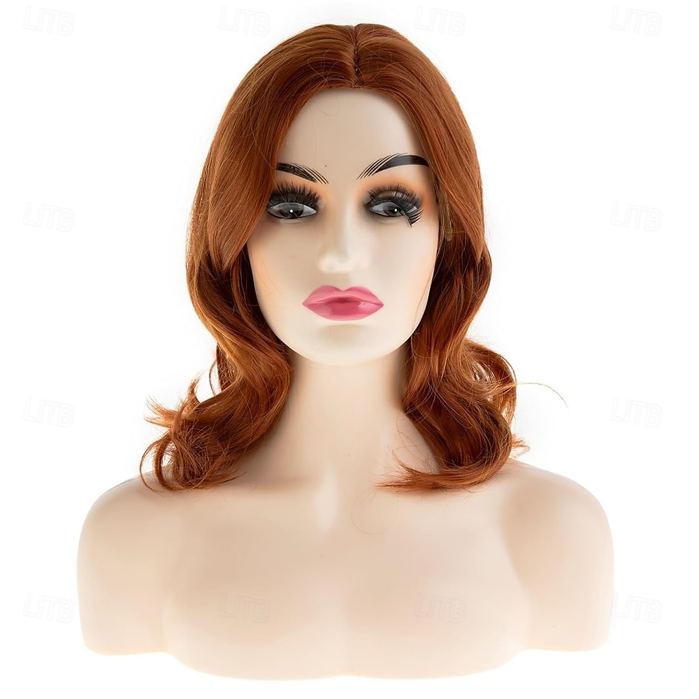 Parrucca arancione lunga e ondulata per donna, parrucca sintetica naturale resistente al calore per feste e cosplay del 2025 a $23.99 –P6