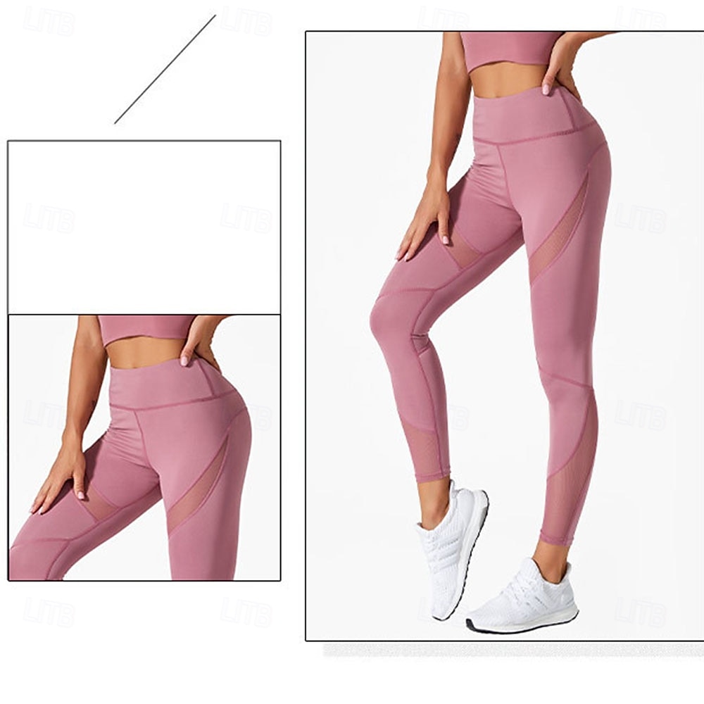 Per donna Leggings Collant Atletico Lunghezza al polpaccio Naturale Patchwork Patchwork Comodo Sollevamento glutei Controllo addominale Yoga Casual Quotidiano Nero Rosa Blu marino Blu Estate Primavera del 2025 a $14.99 –P12
