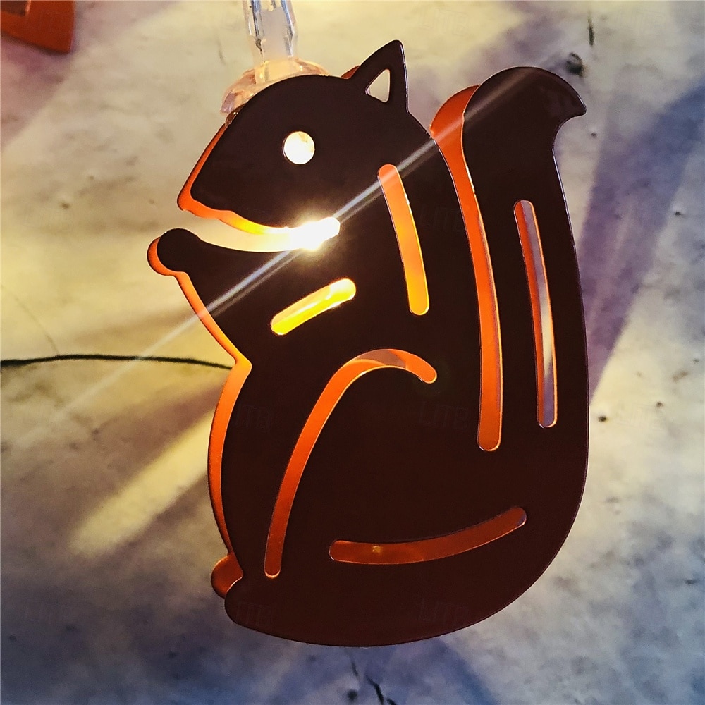Pinecone Squirrel Hedgehog Maple Leaf Shaped Light String Bedroom Living Room Decorative Light Festival Party Decoration Atmosphere Light Battery Box Power Supply 1.5m String Lights 10 LEDs   1 set 2025 - $14.49 –P3