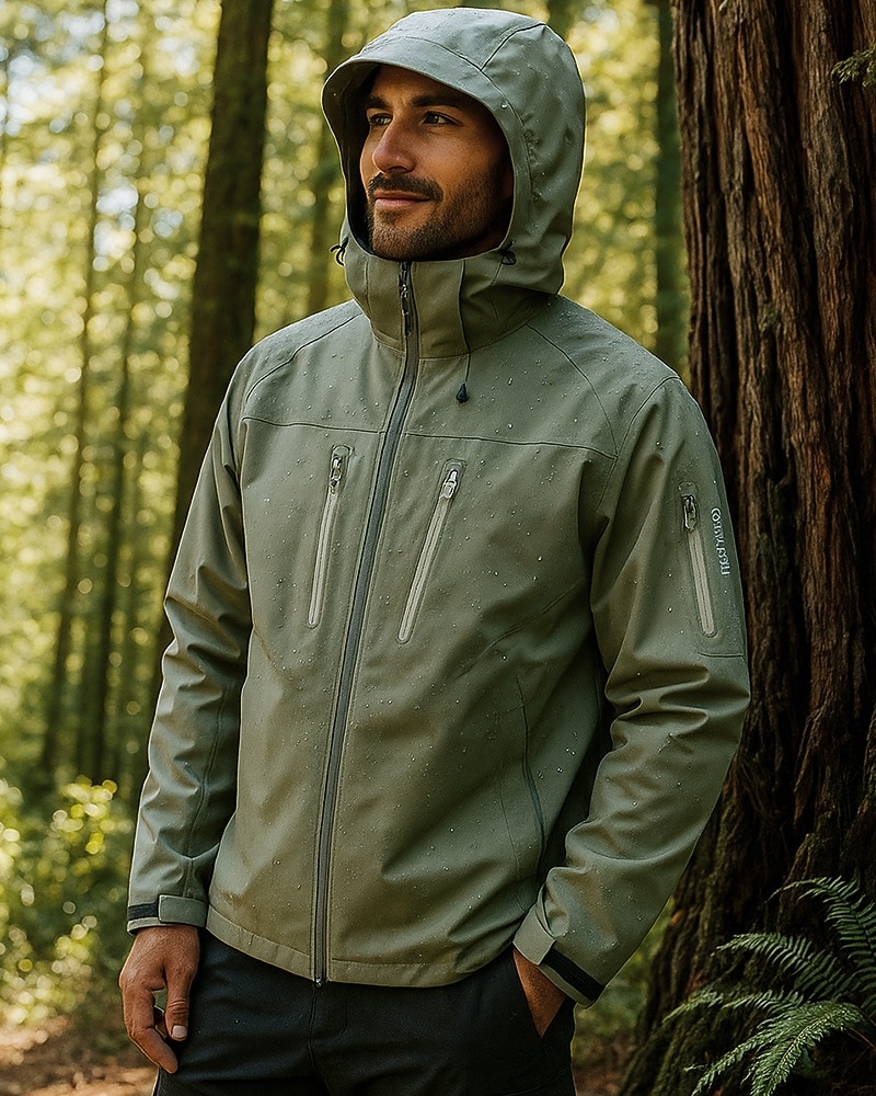 Men's Windbreaker Hiking Jacket Rain Coat Outdoor Waterproof Windproof Lightweight Hiking Outfits Hiking Clothes Spring Autumn / Fall Top Camping / Hiking / Caving Running Black White Dark Purple 2025 - $42.99 –P4