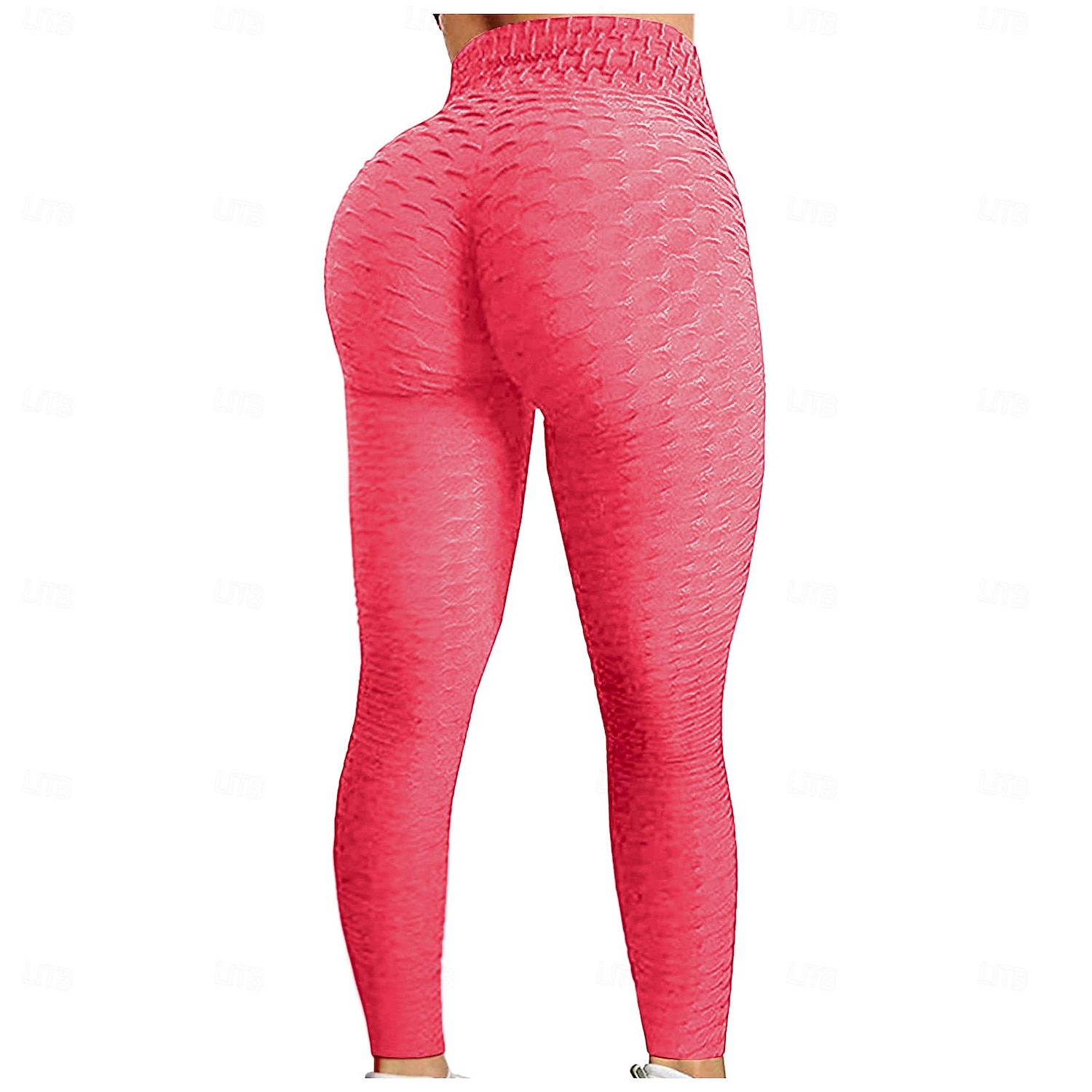 Mulheres Leggings Scrunch Butt Bootcut Butt Lift Compressão abdominal Corrida Ginástica Ioga Meia-calça Côr Sólida Cor Sólida Preto Branco Rosa claro Elastano Esportes Roupas Esportivas Com Stretch de 2025 por $12.99 –P9