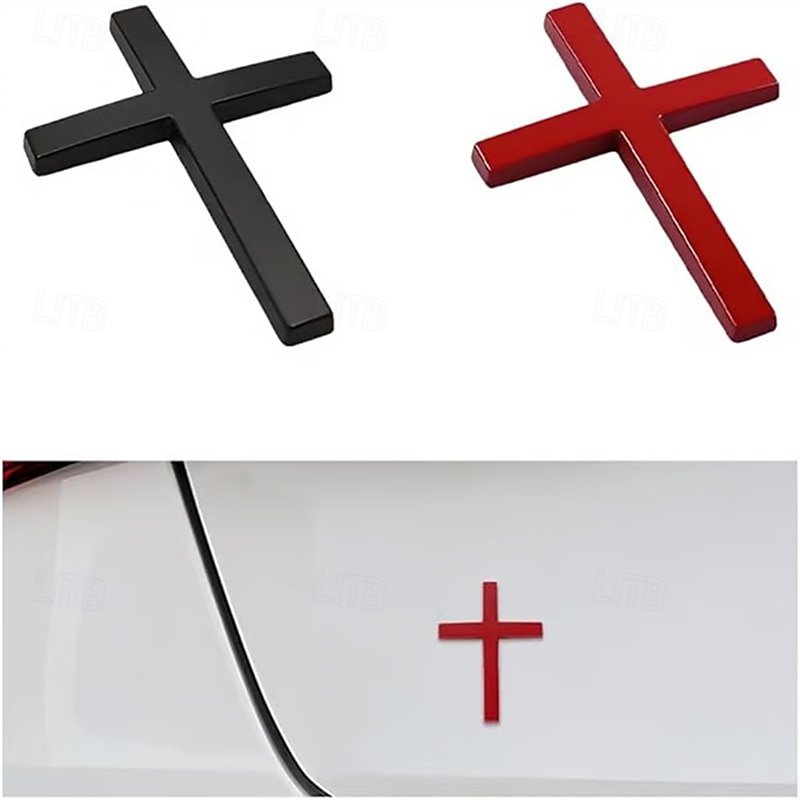 Lot de 4 autocollants en métal représentant une croix de Jésus-Christ, emblème en métal 3D pour voiture, moto, vélo électrique, décoration de logo arrière pour modification de véhicule de 2025 ? $17.49 –P9