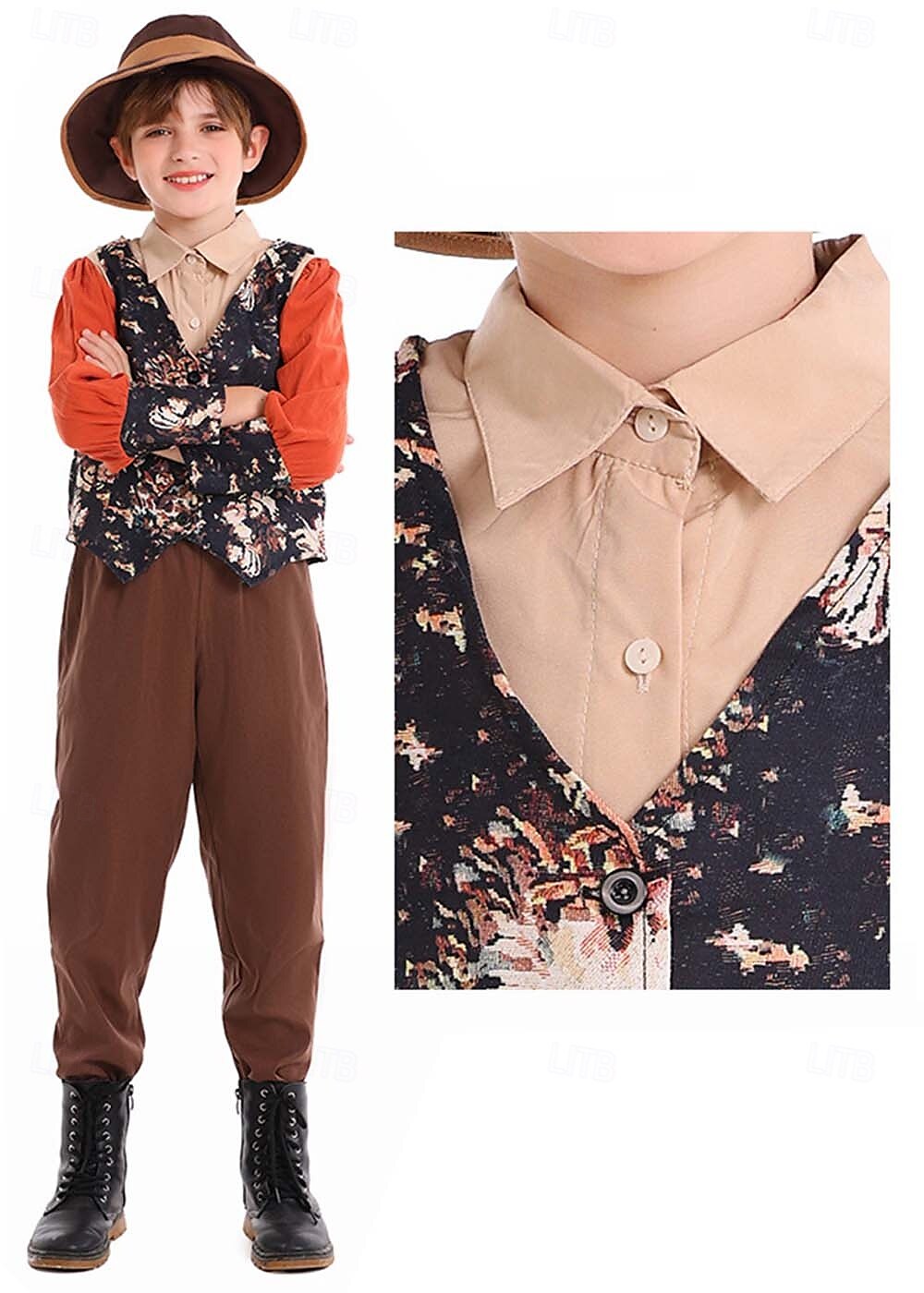 Saga Bypojke Pionjär Cosplay-kostym Kläder Sagobokskaraktärer Cosplay Film-cosplay for Pojkar Barn Halloween Karnival Världsbokdagen Prestanda Pedagogisk klädsel Klädsel för skolevenemang 2025 - €41.99 –P2