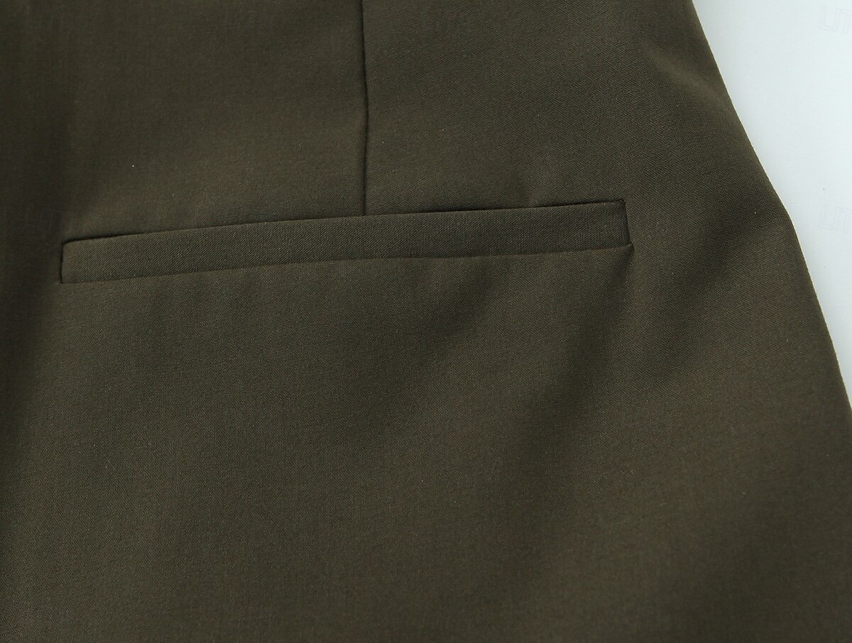 Per donna Gamba larga Chinos Casual Lunghezza intera Naturale Semplice Gamba larga Comodo Traspirabilità Casual Quotidiano Vinaccia Nero 1 # Nero Verde militare Primavera Autunno Vestibilità comoda del 2025 a $26.99 –P19