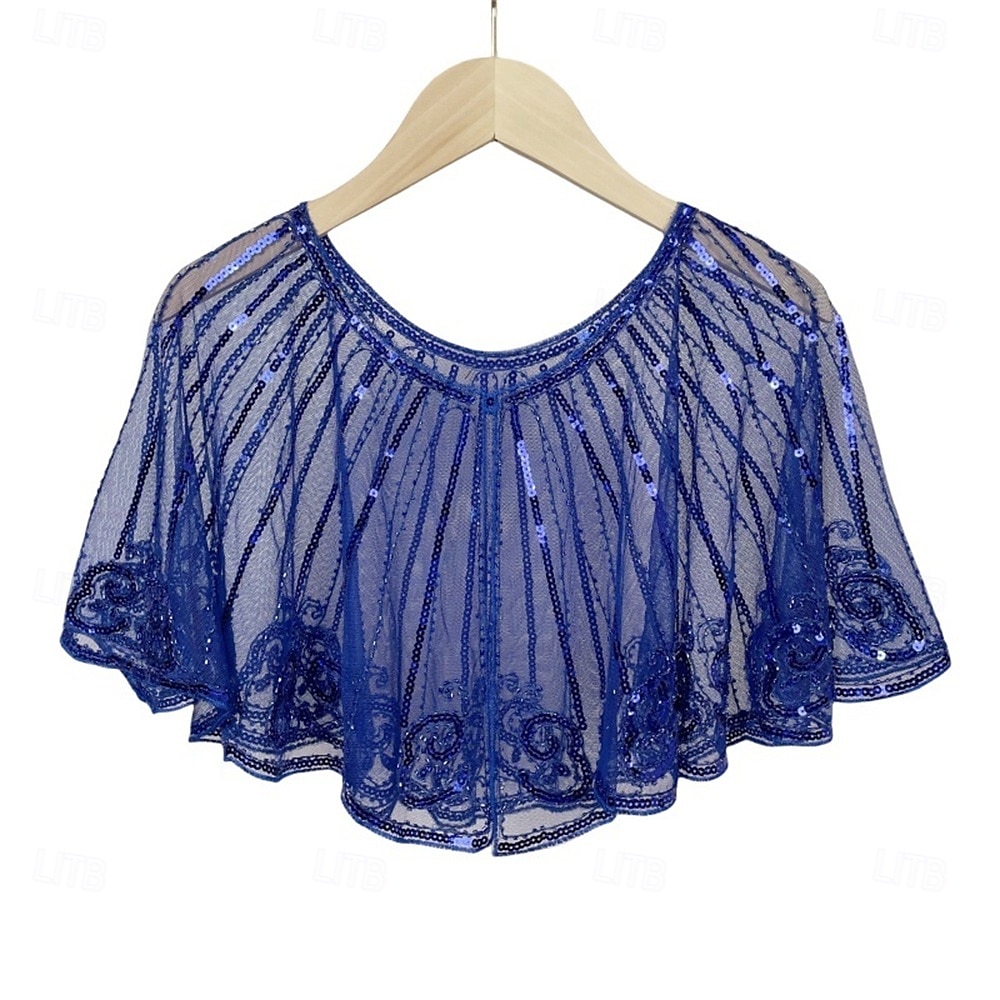 kvinners 1920-talls sjal sjal paljetter flapper kveldssjal for kvinner Gatsby-tilbehør til Harlem-kvelden 2025 - $36.99 –P11