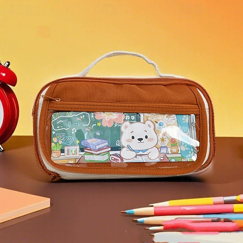 Astuccio portapenne alla moda per bambini, design creativo, colore unito, cancelleria, album, materiale scolastico per bambini del 2025 a $11.99 –P2
