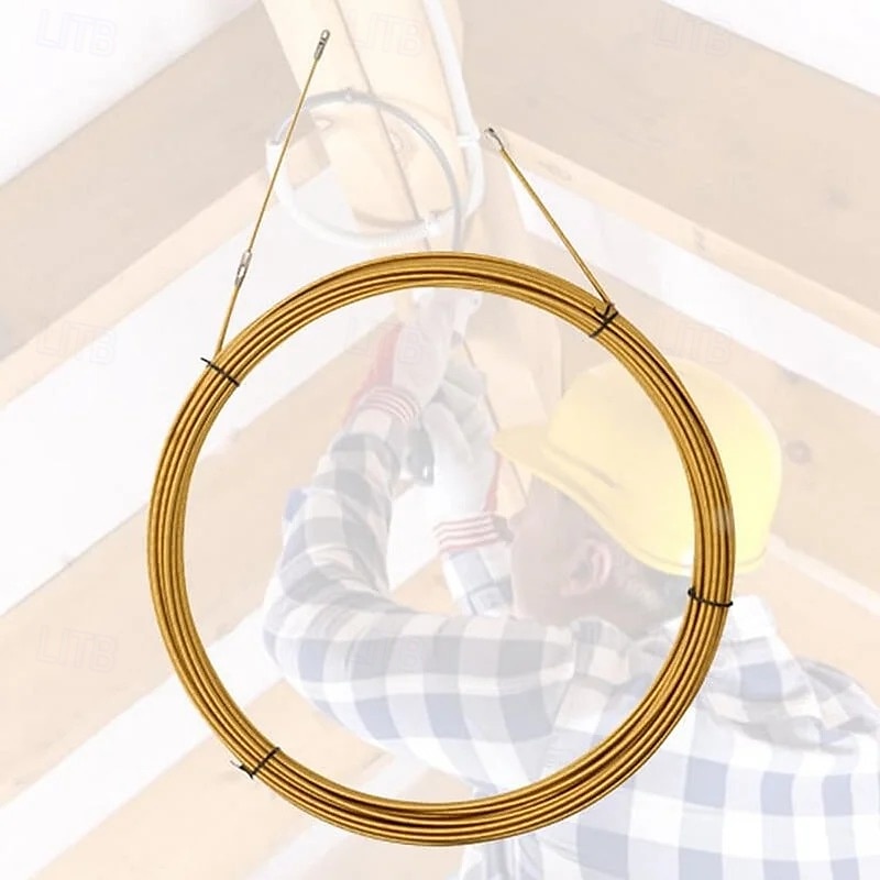 Dispositif universel d'enfilage de fil, outil d'extraction de câble d'électricien, enfileur de fil pour conduits et canaux muraux, guide-fil en acier durable pour l'installation de câbles électriques de 2025 ? $12.99 –P4