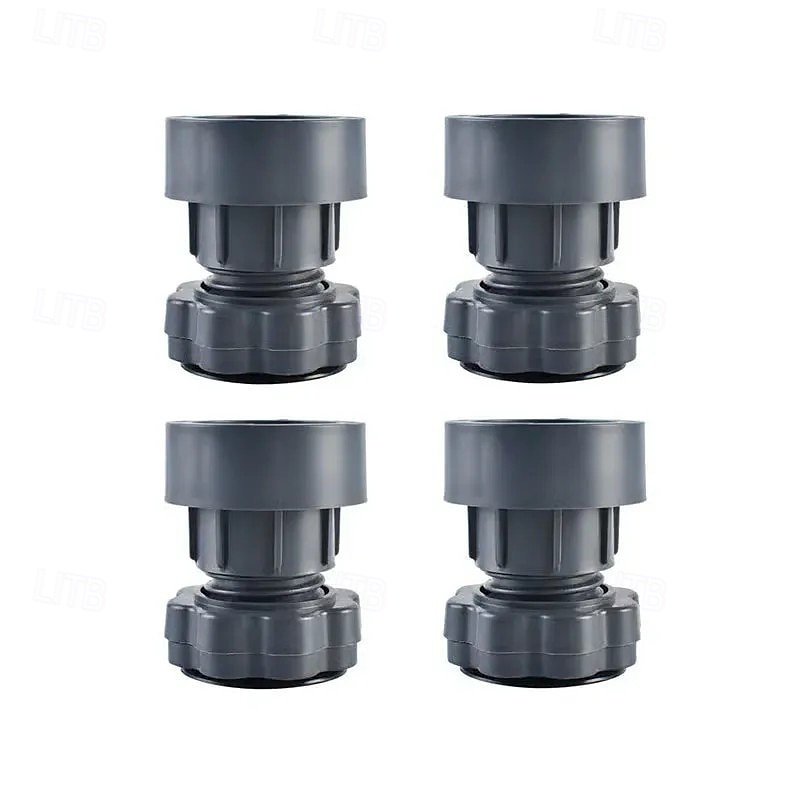4 Pcs Height Adjustable Washing Machine Stand Anti Slip Furniture Base Riser Pads Shock Absorbing Feet for Refrigerator Washer Dryer Leveling Support Heavy Duty Stabilizer 2025 - $11.99 –P6