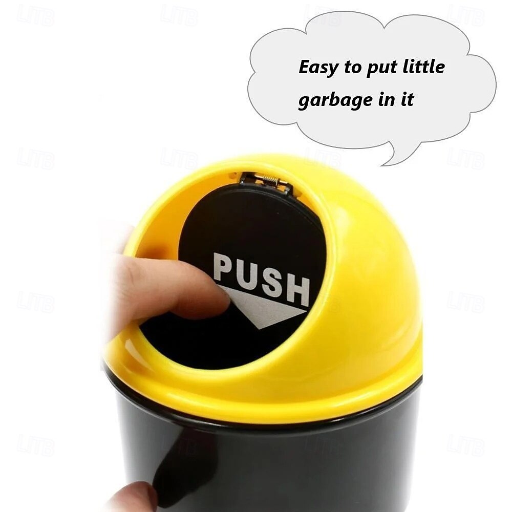 Mini cestino per rifiuti automatico con coperchio, portabicchieri impermeabile, contenitore per rifiuti da bracciolo, contenitore multifunzionale in plastica per l'interno del veicolo. del 2025 a $6.49 –P3
