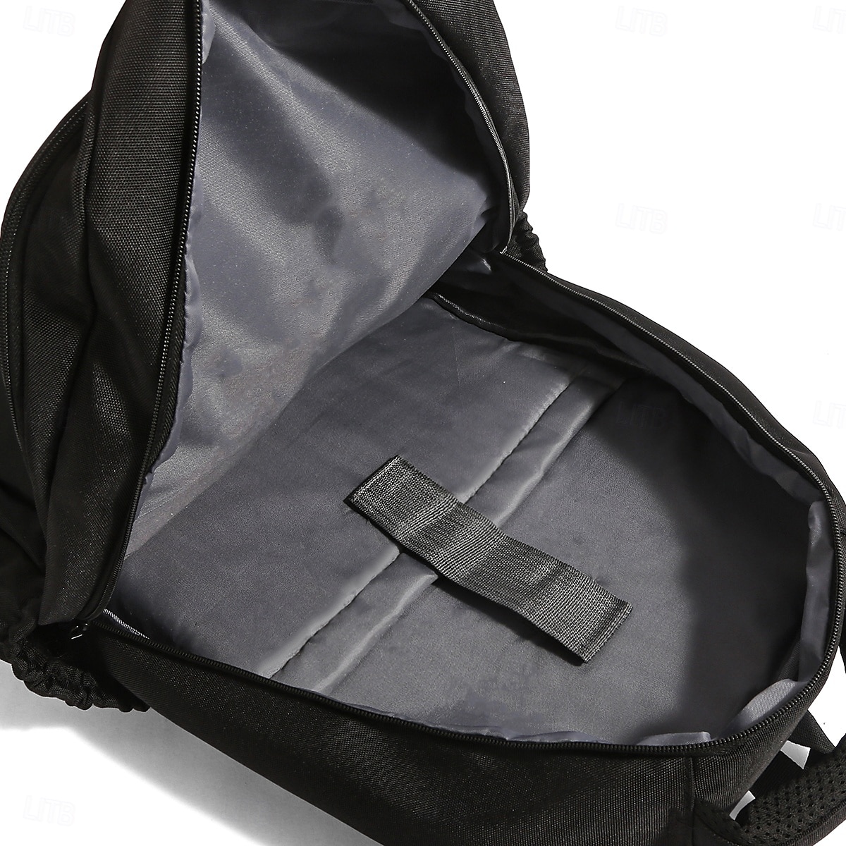 Schwarzer Laptop-Rucksack für Herren für Arbeit und Schule – wasserdichte, leichte Business-Tasche mit Reißverschlusstasche vorne und gepolsterten Riemen 2025 - $34.99 –P3