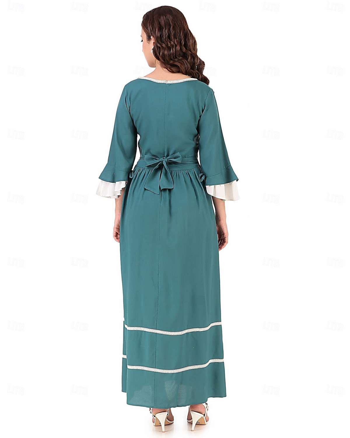 A 250-a aniversare a SUA secolul al 19-lea Anii 1800 Rochie de prerie Fata de la tara Fata Pionier Colonial Pionier Războiul Revoluționar Costume de fancy Pentru femei Halloween Carnaval 4 iulie 2026 - $42.99 –P14