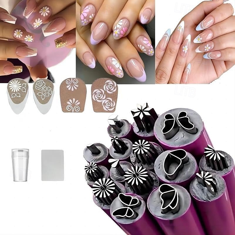 مجموعة أقلام ختم فن الأظافر، مجموعة أقلام فن الأظافر، أدوات نقش فن الأظافر بتصميم بسيط، سهلة الاستخدام، قلم ختم الأظافر أدوات فن الأظافر DIY للفتيات والنساء 2026 - $15.72 –P9