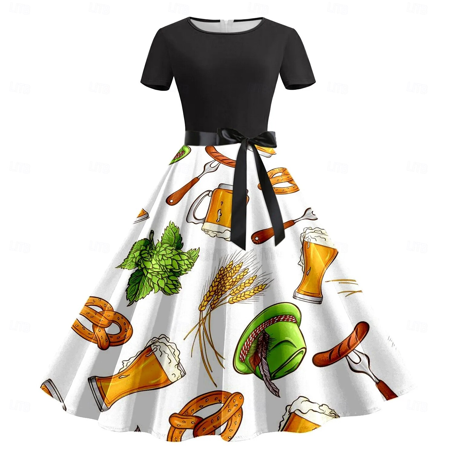 Vestidos Bávaro Munique Alemão Alpino Arte Gráfica para Mulheres Adulto Impressão 3D  para Carnaval Cerveja Oktoberfest Festa de 2026 por $30.99 –P2