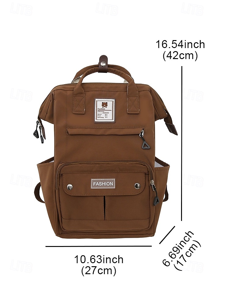 dames multi-pocket nylon rugzak - lichtgewicht reistas met grote capaciteit, school- en dagelijkse rugzak voor tieners en meisjes 2026 - $29.99 –P10