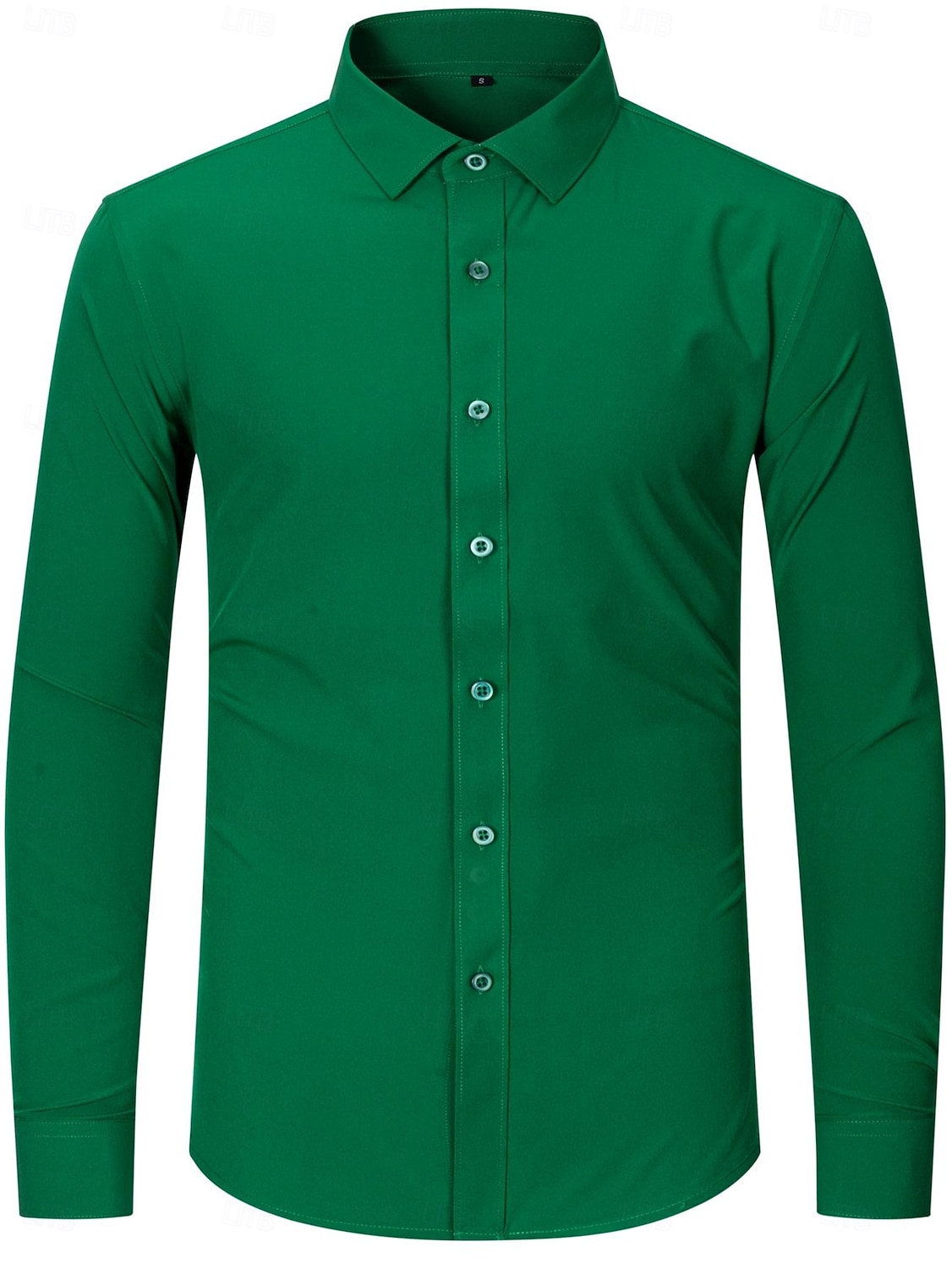 Herren Hemd Kleidhemd Knopfhemd Smokinghemden Einfarbig Hochzeitsfeier Alltagskleidung Hellgelb Orange Grün Rosa Langarm Revers Ganzjahres Bekleidung 2026 - $25.99 –P16