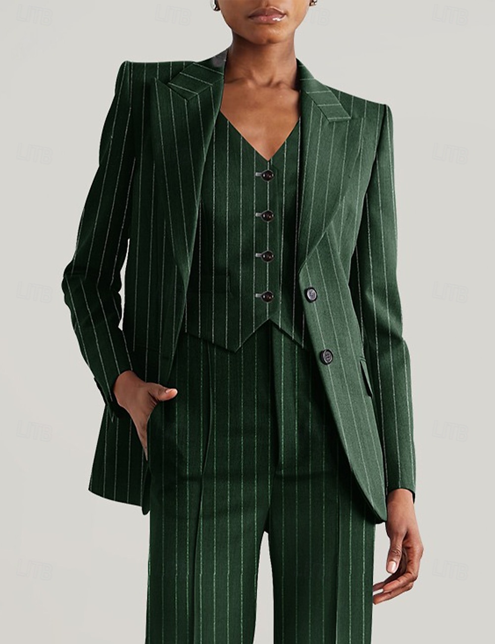 damesblazers moeder van de bruid elegante lange mouwen met knopen effen kleur 2025 - $99.99 –P12