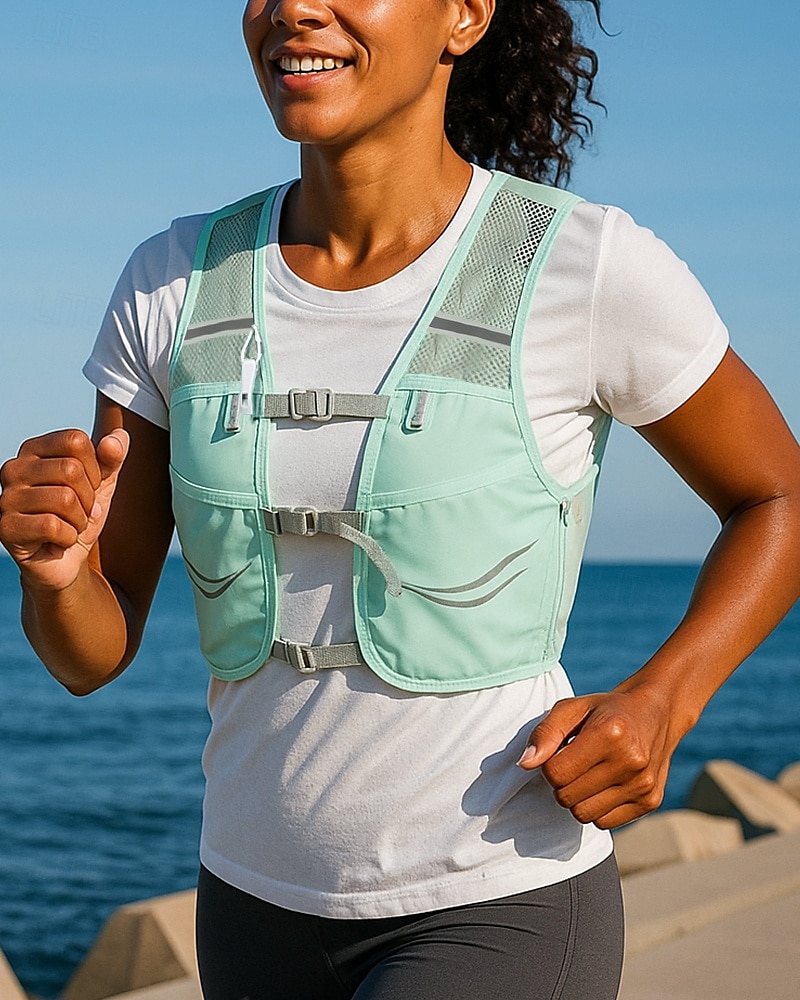 Running Vest Hydration Vest Backpack Reflective Waterproof Lightweight Polyester Hydration for Marathon Hiking Trail Race 2025 - $22.39 –P1