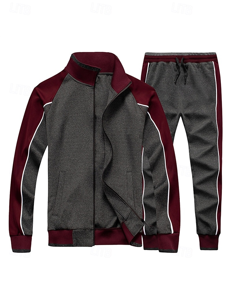 Per uomo Tuta da Ginnastica Pantaloni da Tuta Cerniera completa Athleisure Autunno Manica Lunga Protezione Solare Antivento Leggero Pesca Escursionismo Corsa abbigliamento sportivo Abbigliamento del 2025 a $40.99 –P4
