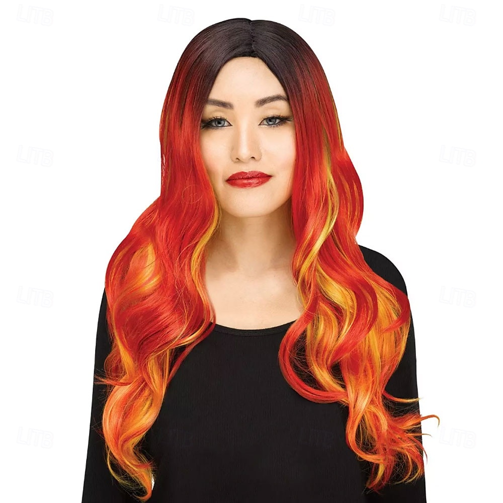 Ombré Devil Wig – Fiery Black and Red Devil Hair for Halloween, Cosplay, Costume Parties, and Role Play Events 2025 - $26.99 –P1
