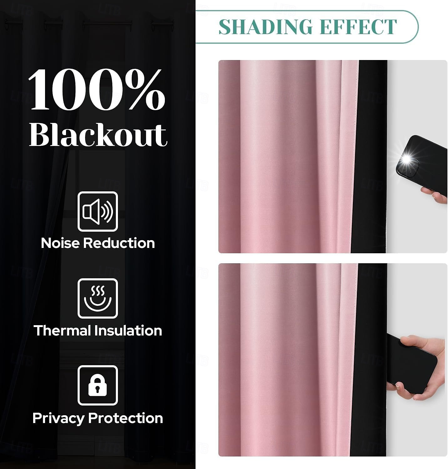 Cortinas 2025 nuevas cortinas opacas impresas en 3D con bloqueo total de luz, cortinas recubiertas con diseños gráficos únicos, paneles de ventana modernos para dormitorio o sala de estar 2025 - $87.99 –P20