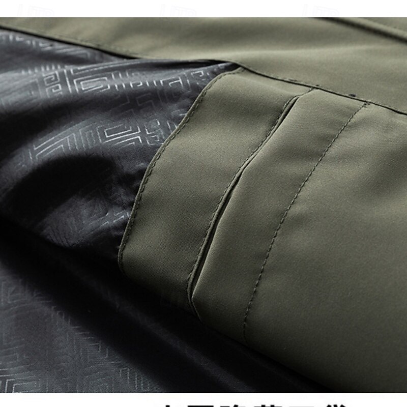 Bărbați Palton Sport Haină ploaie Μπουφάν πεζοπορίας În aer liber Casual Impermeabil Αντιανεμικό Fermoar Buzunar Primăvara & toamnă Culoare solidă Modă Șic Stradă Capișon Regulat Negru Alb Galben 2026 - $41.99 –P3