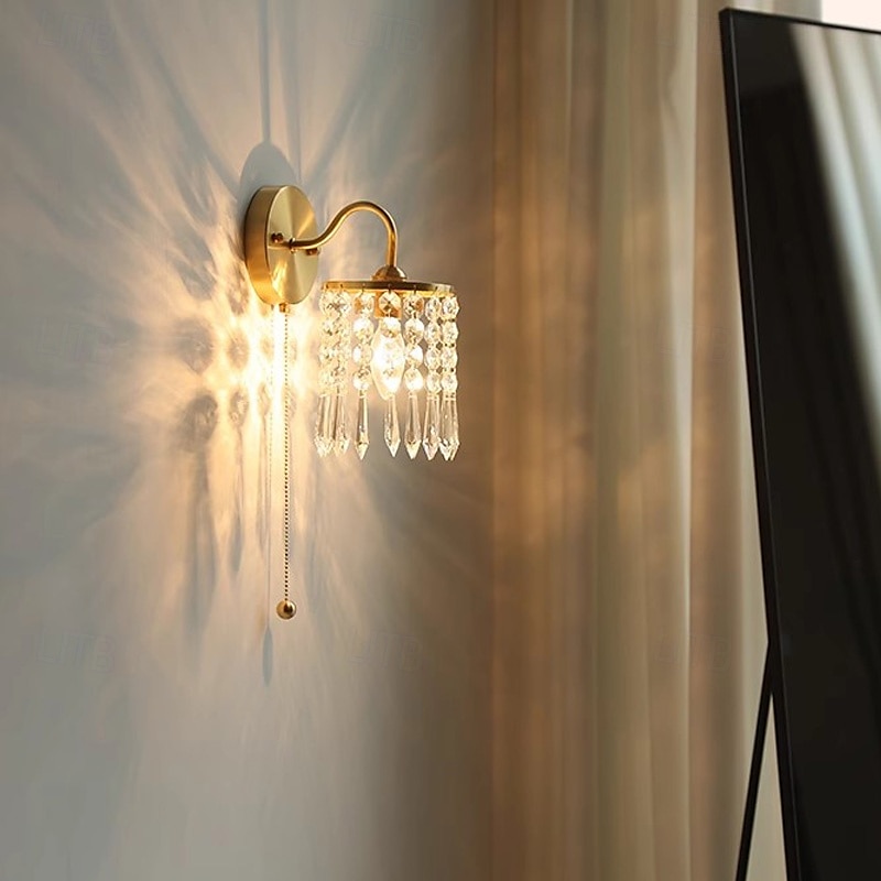 Aplique de pared, apliques de pared modernos, apliques de pared de estilo rústico con pantalla de vidrio transparente, apliques de pared para sala de estar, dormitorio, escalera, baño, pasillo 2025 - $156.99 –P5