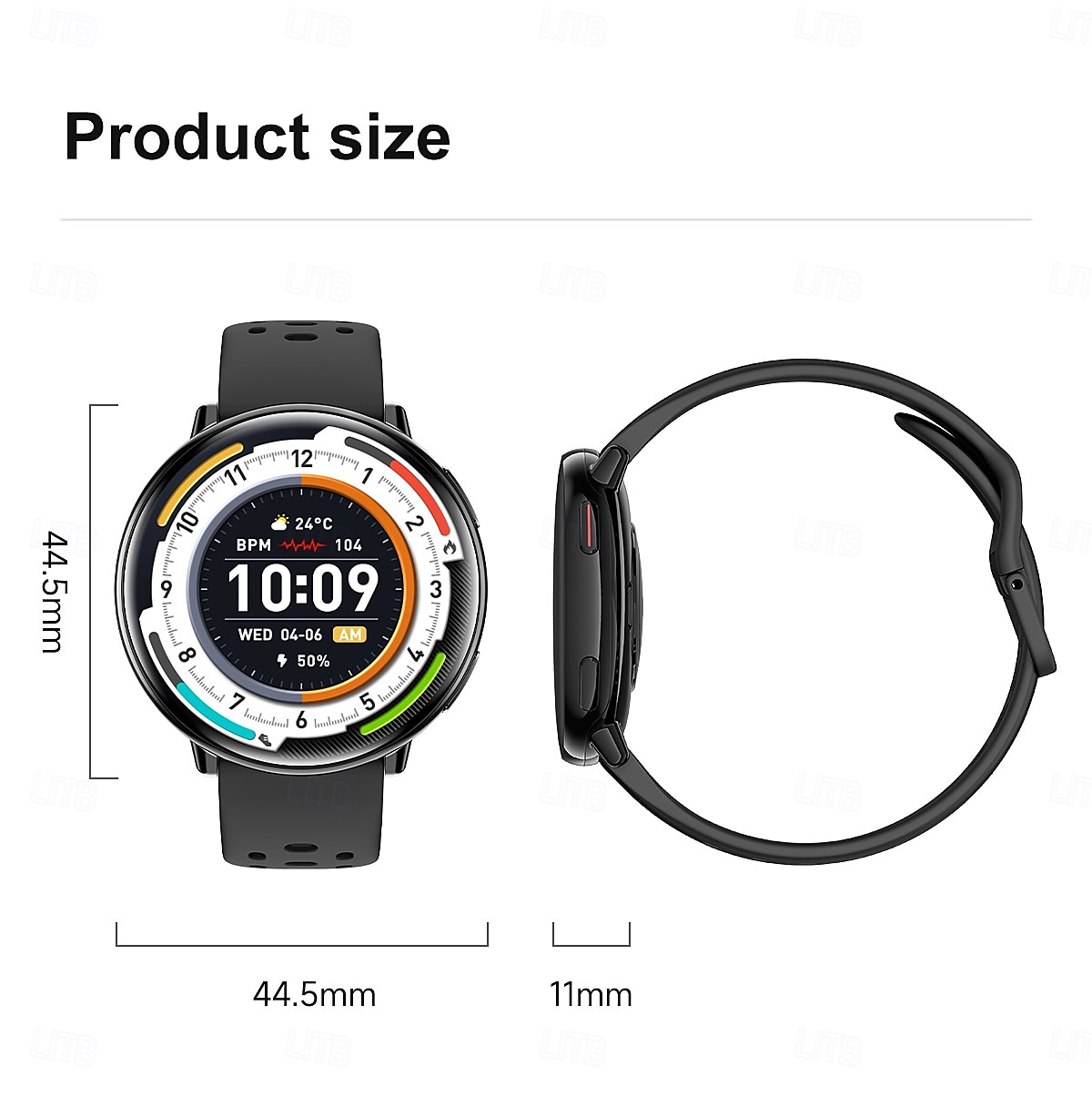 HD21 Montre intelligente 1.43 pouce Smartwatch Montre Connectée Bluetooth Minuterie Rappel d'appel Moniteur de Fréquence Cardiaque Rappel sédentaire Trouver mon Appareil Compatible avec Android iOS de 2025 ? $52.99 –P17