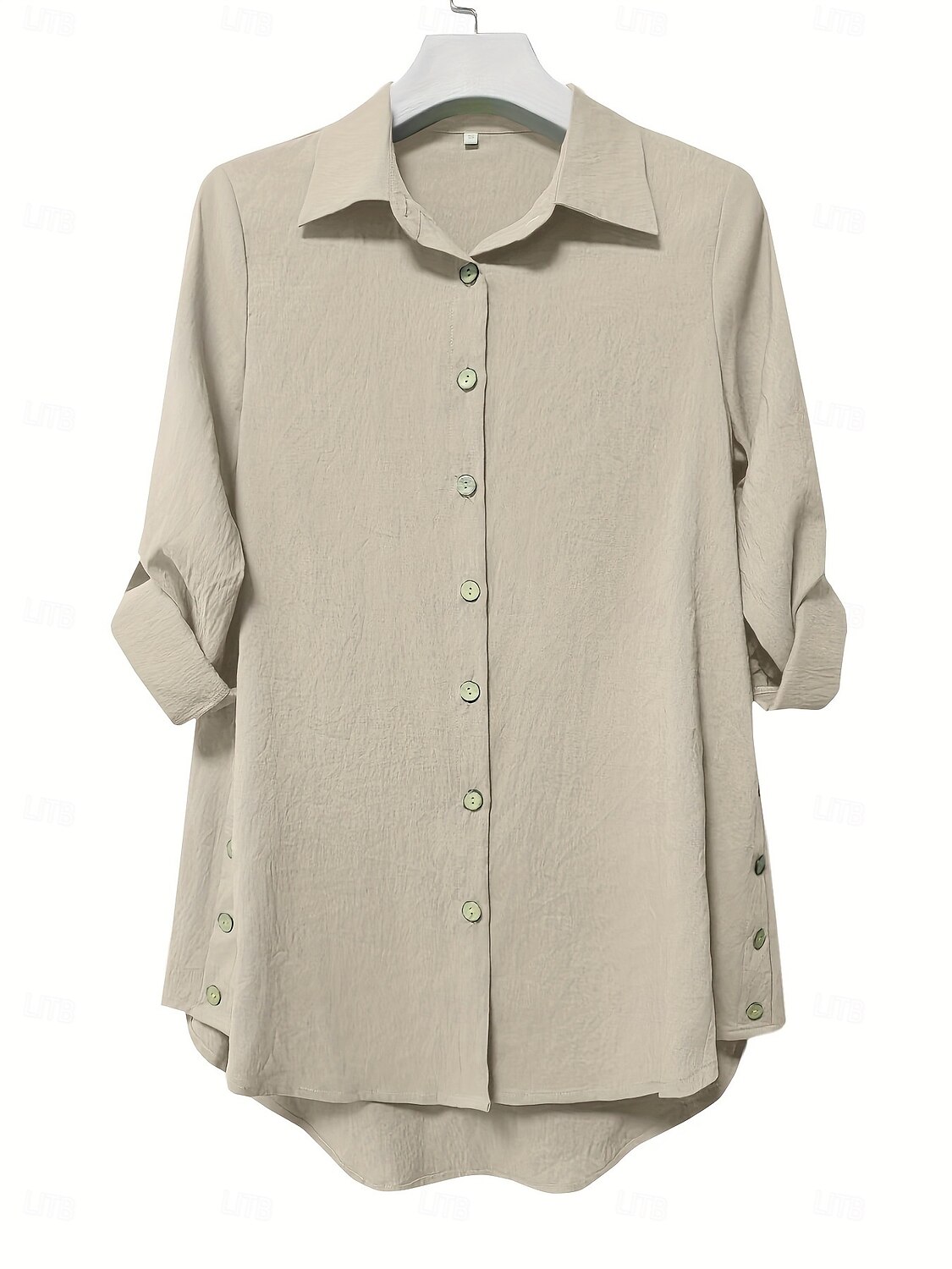Per donna Mini Abito Abito Camicia Moda Moderno Quotidiano Ferie Uscire Vestibilità comoda Semplice Manica Lunga Colletto a Camicia Blu Verde Albicocca Estate Primavera del 2025 a $27.99 –P6