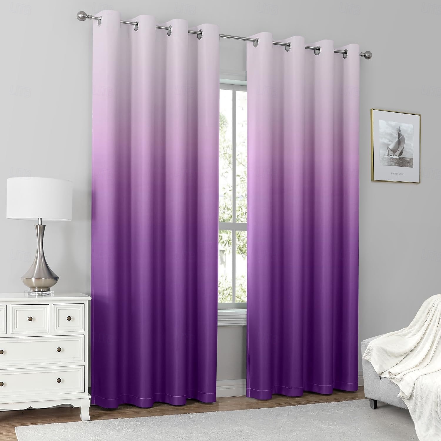 Cortinas 2025 nuevas cortinas opacas impresas en 3D con bloqueo total de luz, cortinas recubiertas con diseños gráficos únicos, paneles de ventana modernos para dormitorio o sala de estar 2025 - $87.99 –P11