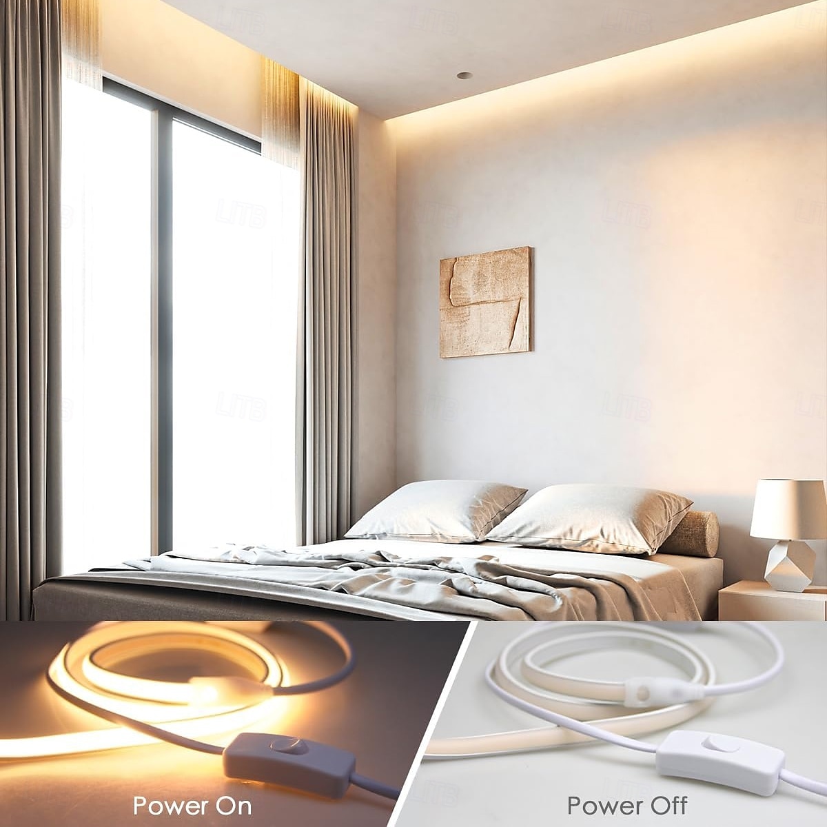 AC 220V COB LED Strip Lights Outdoor Waterproof IP65 White Super Bright 10W/M CRI 80 LED Rope Light With switch plug 2025 - $16.99 –P7
