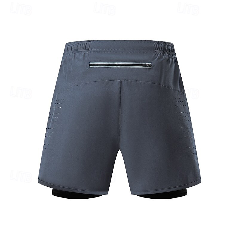 Men's Running Shorts Military Outdoor Regular Fit Quick Dry Shorts Elastic Waist Drawstring Black White Hunting Climbing Camping / Hiking / Caving S M L XL XXL 2025 - $16.49 –P4
