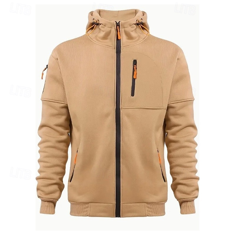 Homme Sweat à capuche Sweat à capuche zippé intégral Noir Blanche Vin bleu marine Bleu Roi À capuche Uni Zip Up Avec Poches Sport & Loisir Quotidien Fête Polyester Streetwear Basique Occasionnel de 2025 ? $21.99 –P7
