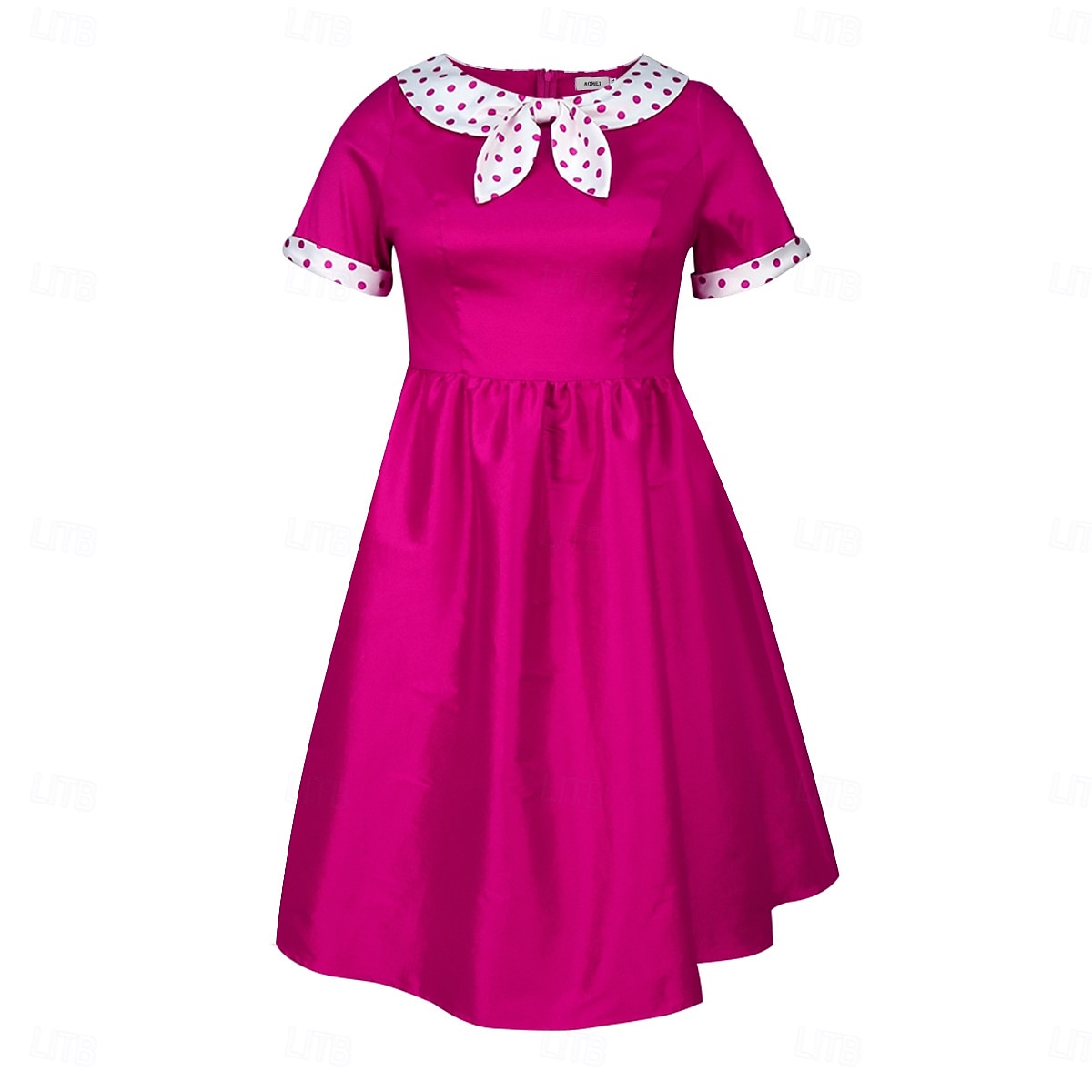 Retro 50. léta Rockabilly Polední Šaty na šaty Flare šaty Větší velikosti Puntíkované A-Linie Dámské Dovolená Maturita Párty a večer Dospělí Šaty Jaro léto 2025 - $51.99 –P1