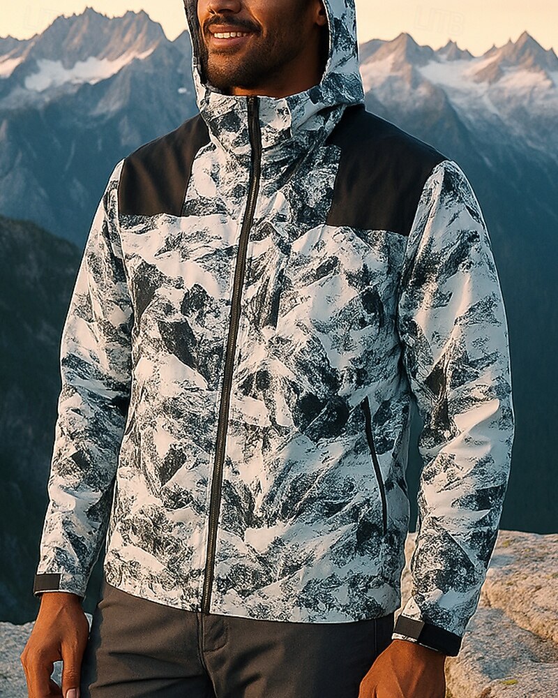 Męskie Kurtka Outdoorowa Kurtka Softshell Kurtka turystyczna Na wolnym powietrzu Wodoodporny Odporność na wiatr Ubrania turystyczne Ubrania turystyczne Wiosna Jesień Top Kemping / turystyka 2026 - $34.99 –P1
