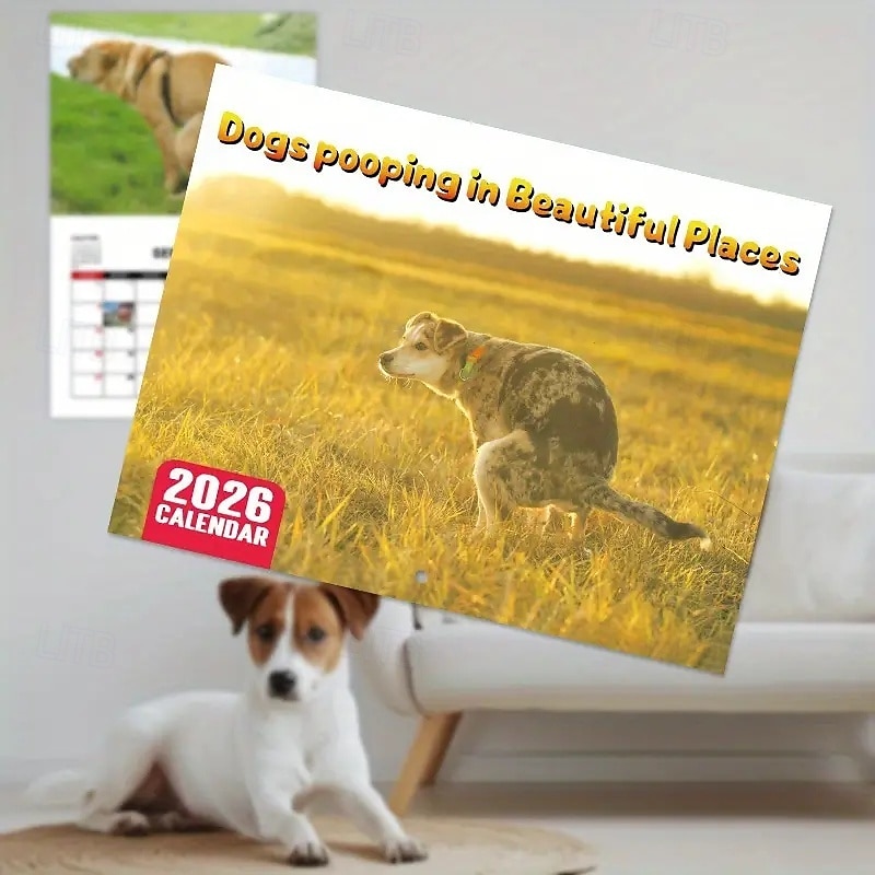 2025年 2026年 怒った猫 カンフー猫カレンダー 面白い犬のうんちカレンダー ラミネート加工 月間プランナー 英語の日付付き 1月から12月まで 自宅やオフィスの装飾に最適 猫好きや犬好きの方に最適 コレクション – $11.21 –P2