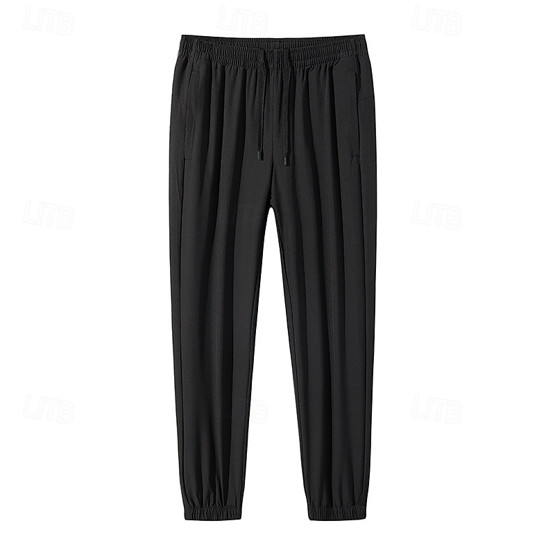 Homens Calça Cargo Calças de Trilha Calça Jogger Calças De Chuva Para Trilha Verão Ao ar livre Normal Secagem Rápida Refrescante Respirável Calças Com Cordão Bolsos Cintura elástica Preto Cinza Escuro de 2025 por $31.99 –P4
