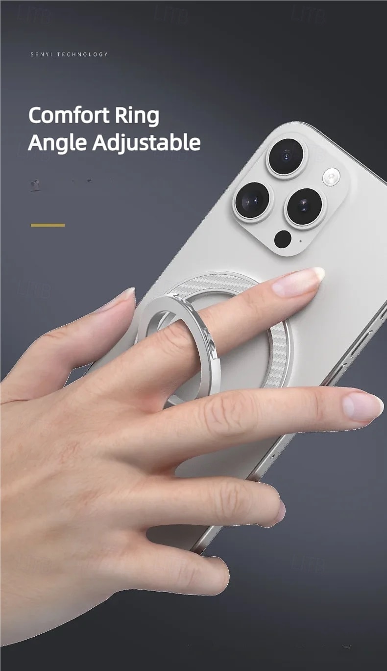 2 Pack Fashion Carbon Fiber Pattern Double Sided Magnetic Phone Holder Bracket For MagSafe Cellphone Grip Mobile Support Stand Grip Tok 2026 - BHD 7.79 –P5