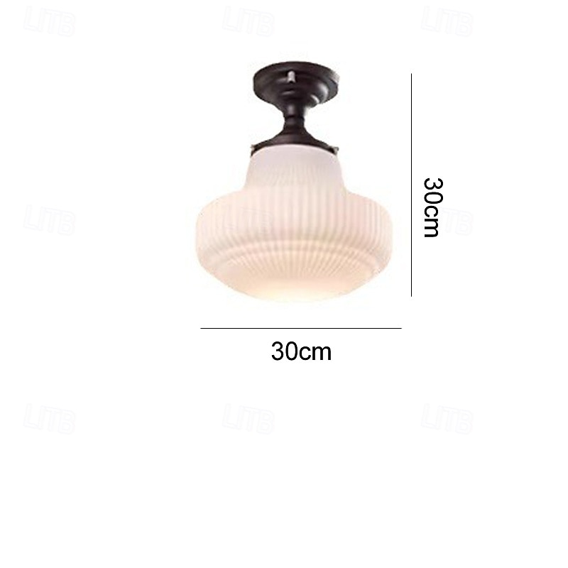 Taklampe i ganggang, taklampe i glass, taklysekrone, delvis innfelt taklampe, 110–240 V 2025 - $178.99 –P5