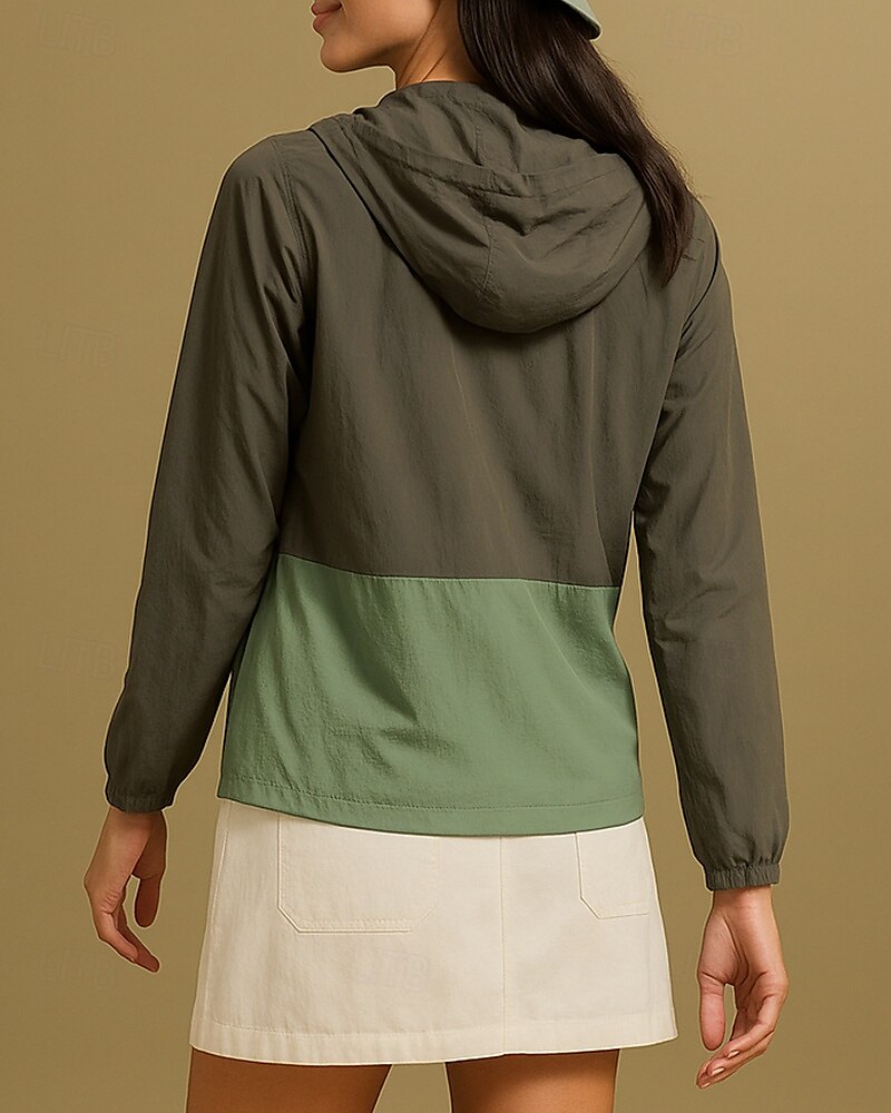 Mujer Cortavientos Chaqueta Chaqueta para senderismo Chaqueta rígida Al aire libre Protección Solar Secado rápido Ligero Transpirable Trajes de senderismo Ropa de senderismo Verano Primavera Chaqueta 2025 - $49.99 –P2