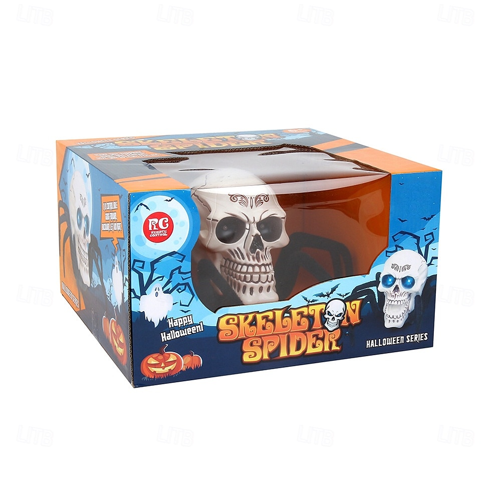 Halloween Skeleton Decor Remote Control Toy, Scary Prank Tarantula Spider with Skeleton Design, Creepy Crawling Electric RC Toy for Haunted House, Trick Props, Kids & Adults Party Favor 2025 - $37.99 –P10