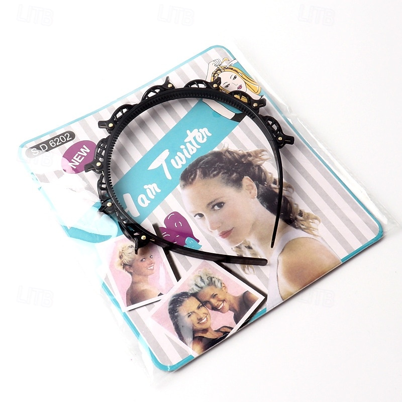 2 db-os dupla frufru frizura hajtű, többrétegű üreges fonott fejpánt, dupla rétegű frufru csatos hajpánt, divatos keresztbe tett hajkarika nőknek és lányoknak 2026 - $11.99 –P11