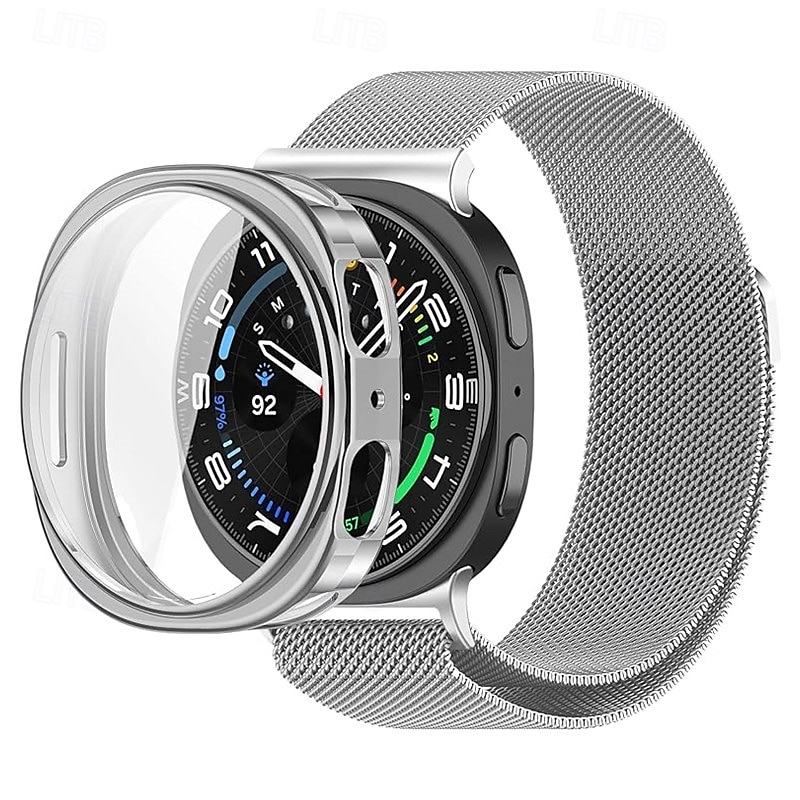 Pasek do zegarka na Samsung Galaxy Zegarek 8 40/44mm Zegarek 8 Classic 46 mm Obejrzyj Ultra Stal nierdzewna Zastąpienie Pasek z Casem Zapięcie magnetyczne Metalowa bransoletka Mankiet 2026 - $17.99 –P3