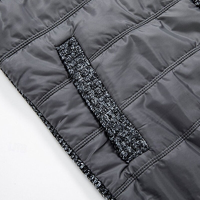 Herren Strickjacke Kurzer Pullover Reißverschluss-Pullover Strickpullover Gerippt Stricken Normale Oberteile Patchwork Tasche Einfach Stehkragen Mode Klassisch Urlaub Alltagskleidung Bekleidung 2025 - $28.99 –P8