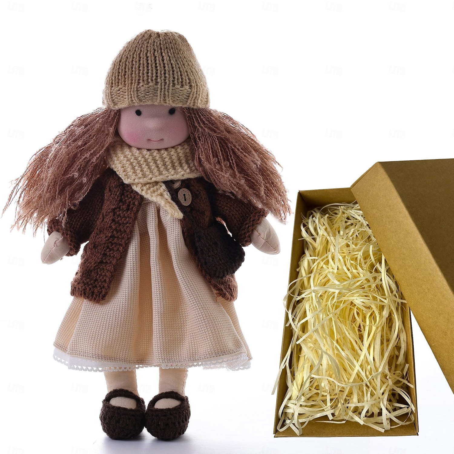 coton waldorf poupée poupée artiste fait à la main festival pouce boîte-cadeau de 2025 ? $46.99 –P19
