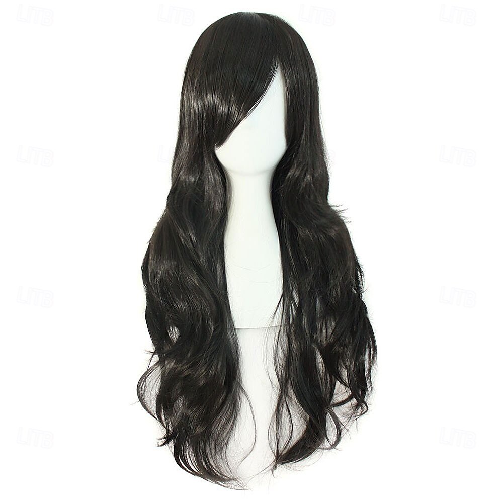 Perruque de cosplay d'Halloween avec cheveux bouclés longs de 28 à 70 cm de 2025 ? $27.99 –P5